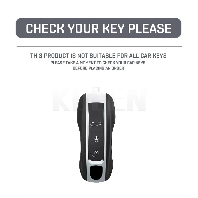 Funda de cuero para mando de coche Porsche