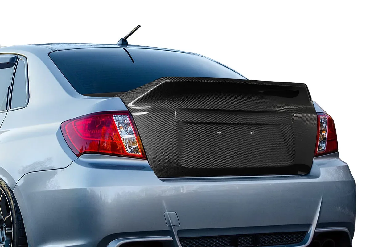 Tapa de maletero de fibra de carbono para Subaru WRX STI 2008-2014 - imagen 2