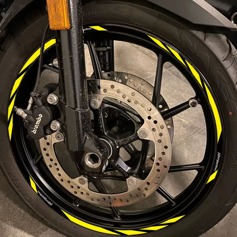 Adhesivos reflectantes para llanta de moto Yamaha de 17 pulgadas - imagen 2