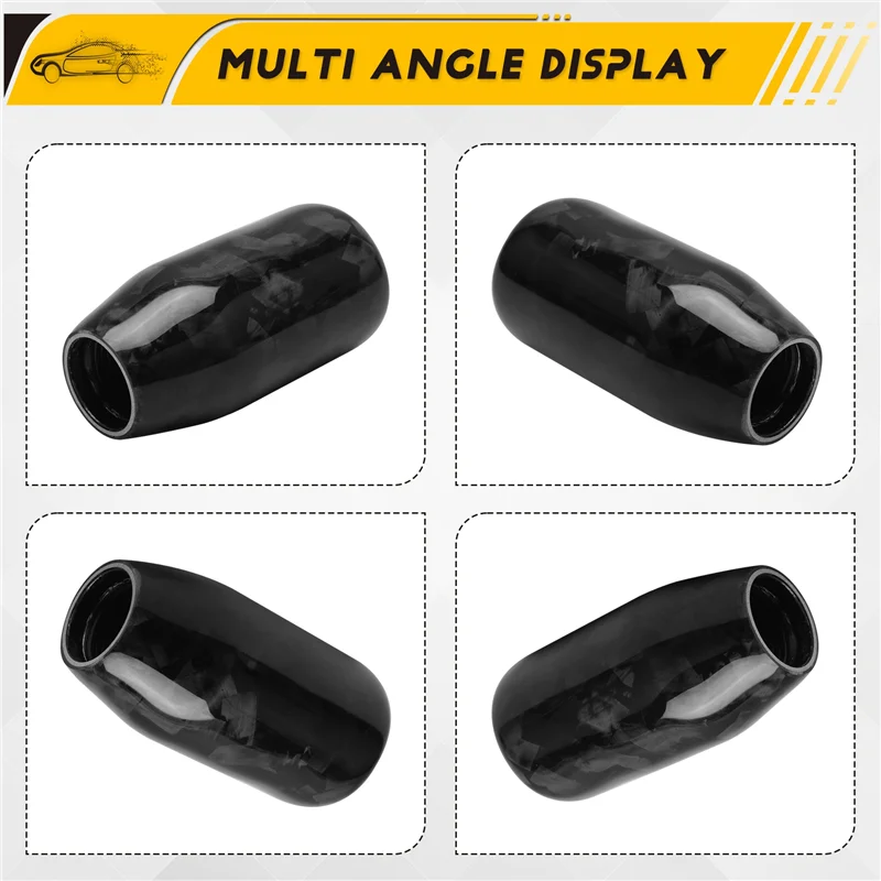Perilla palanca de cambios fibra forzada SFN091 cilíndrica Negro - imagen 5