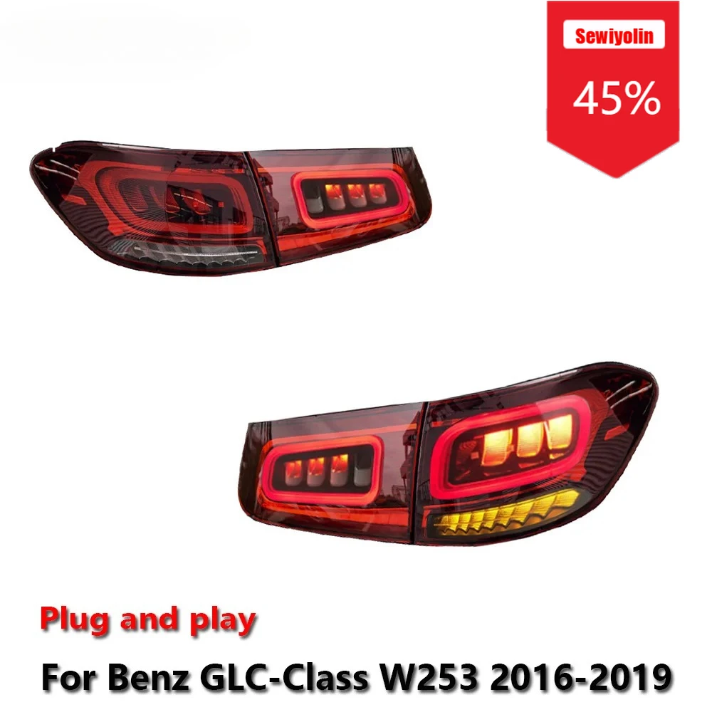 Pilotos LED traseros con DRL y antiniebla para Mercedes GLC W253