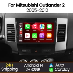 Radio Android Auto MEKEDE con GPS para Mitsubishi Outlander 2