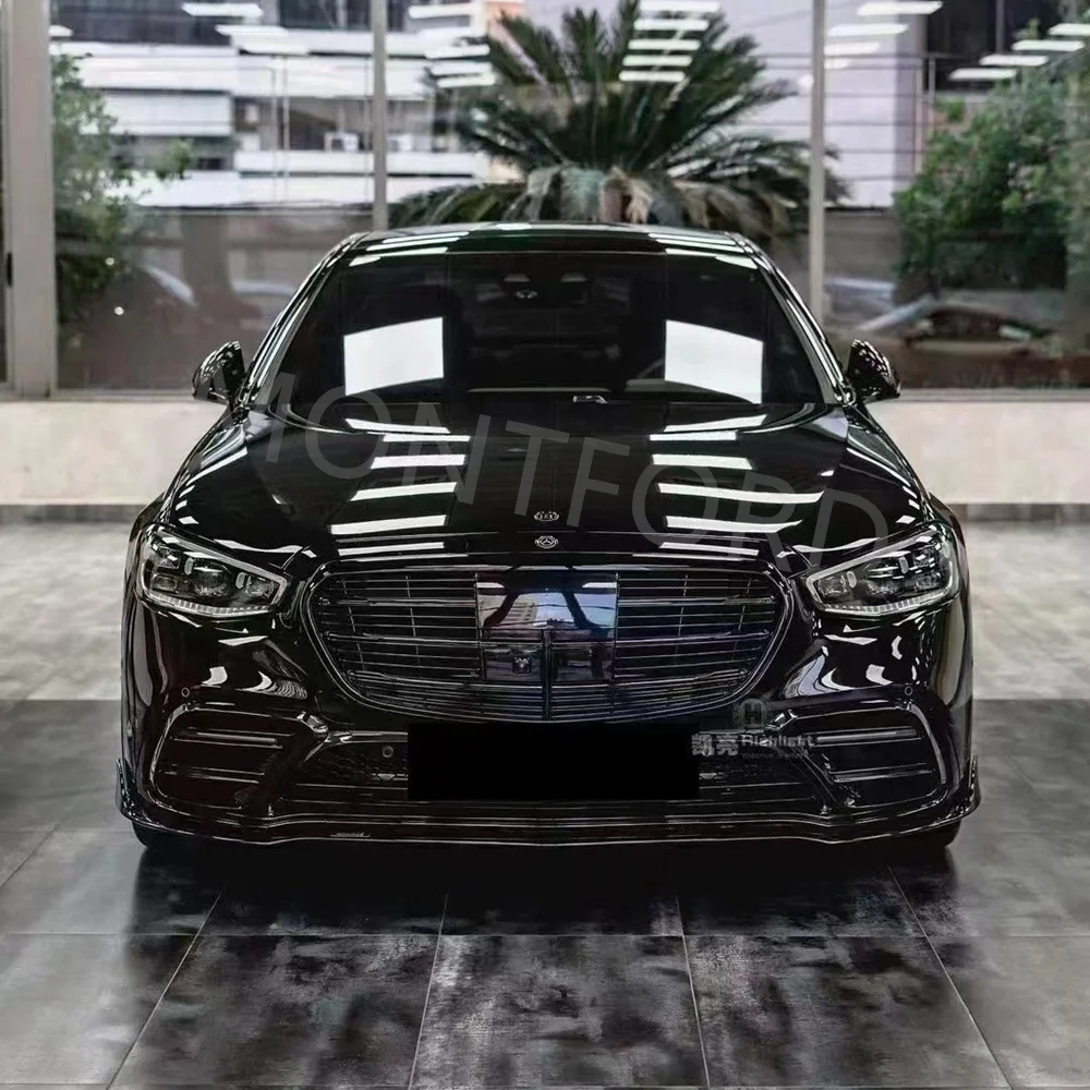 Kit tuning parachoques Mercedes Clase S W223 S400 S450 negro brillante - imagen 2