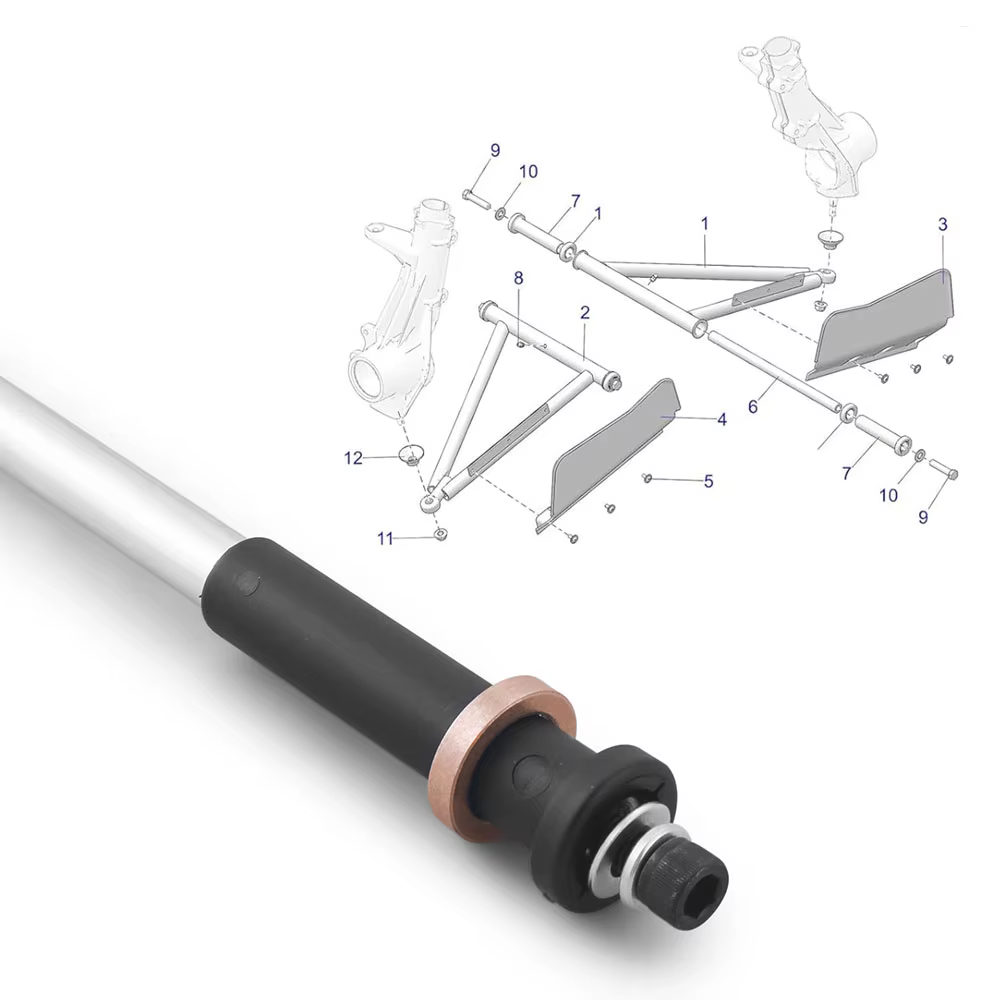 Eje de bujes del brazo inferior delantero A – Polaris Sportsman - imagen 5