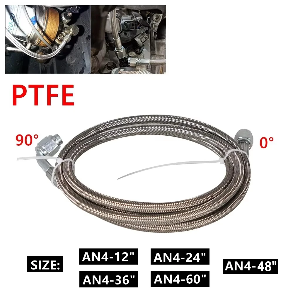 Kit línea aceite turbo SPEEDRACING AN4 acero inoxidable