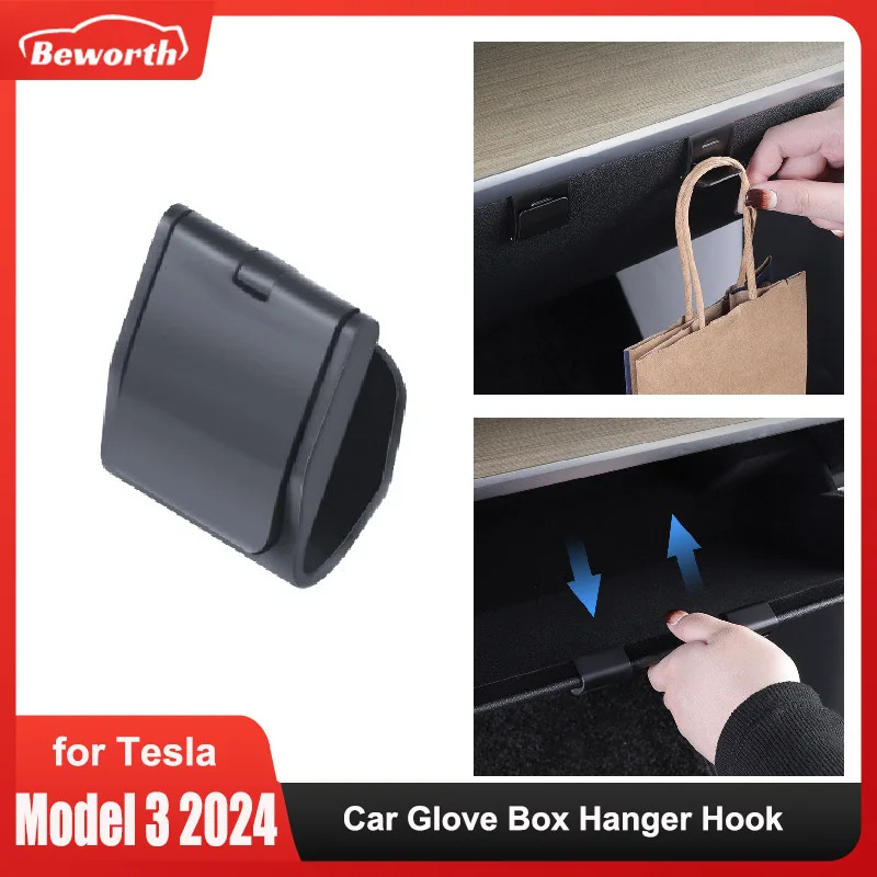Gancho oculto para bolso y paraguas Tesla Model 3 Highland y Model Y