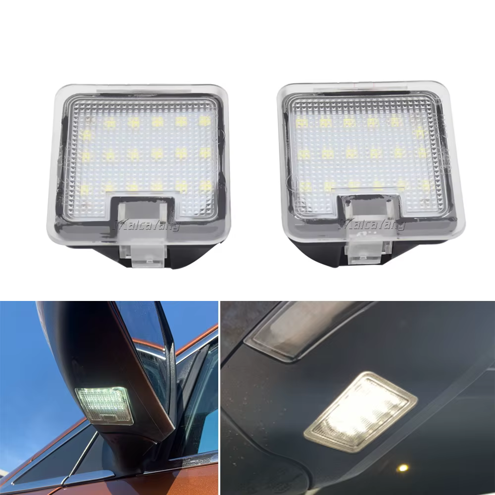 Luz LED diseñada para montaje bajo el espejo lateral