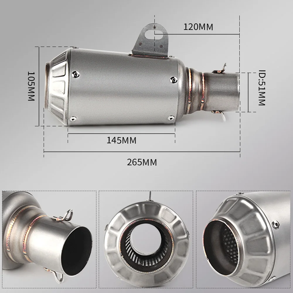 Junta tubo escape 51mm CFMoto 675SR - imagen 2