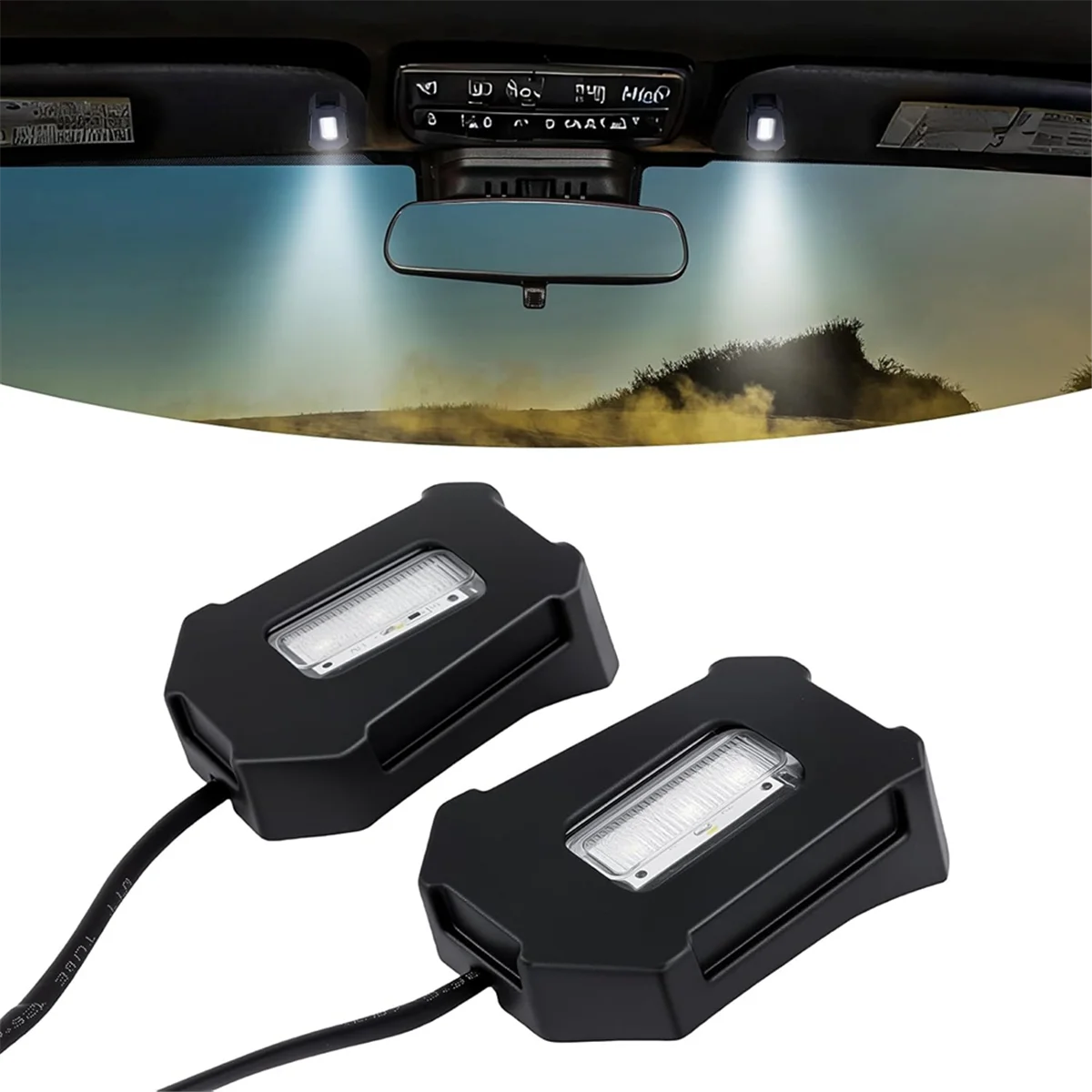 Luz LED de lectura delantera para Jeep Wrangler JL y Gladiator JT - imagen 5