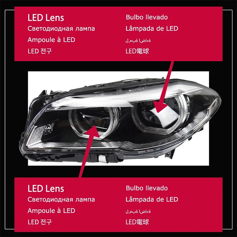 Faro LED DRL BMW F10/F18 2010-2017 instalación directa antiniebla - imagen 3