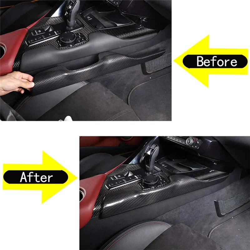 Cubierta central fibra carbono para Toyota Supra A90 2019-2022 - imagen 4