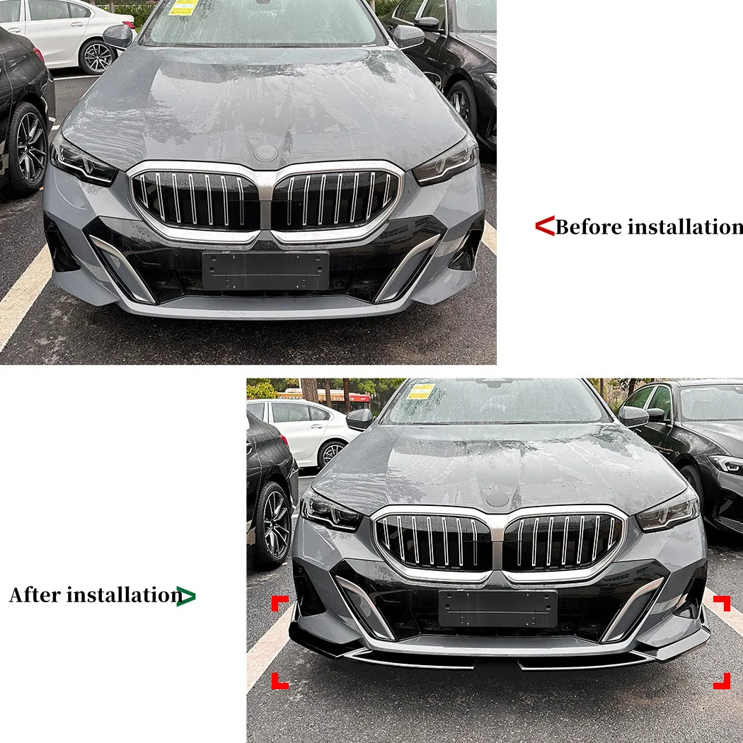 Vista lateral del labio delantero para BMW G60 G61