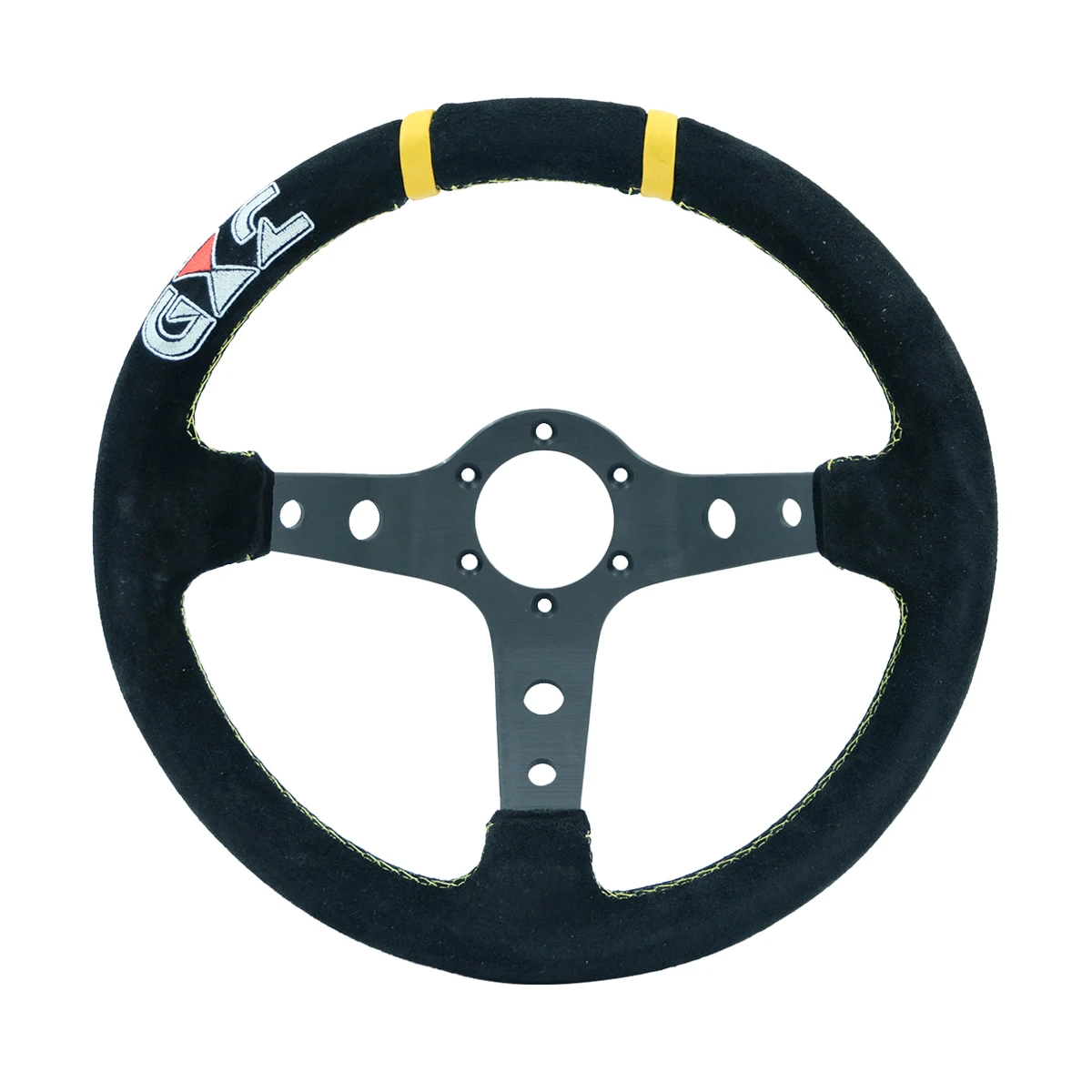 GXZ Volante racing 13 pulgadas gamuza bordado con diseño profundo - imagen 5