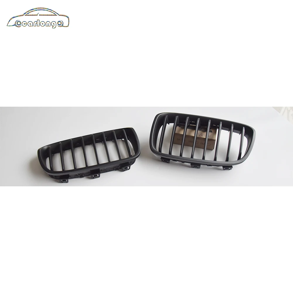 Rejilla delantera de listones individuales, color negro mate, ABS, para BMW Serie 1 F20