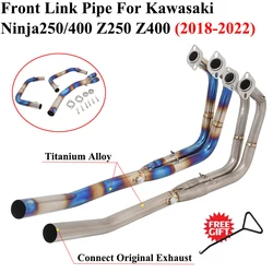 Tubo de enlace titanio para Kawasaki Ninja 250/400 y Z400
