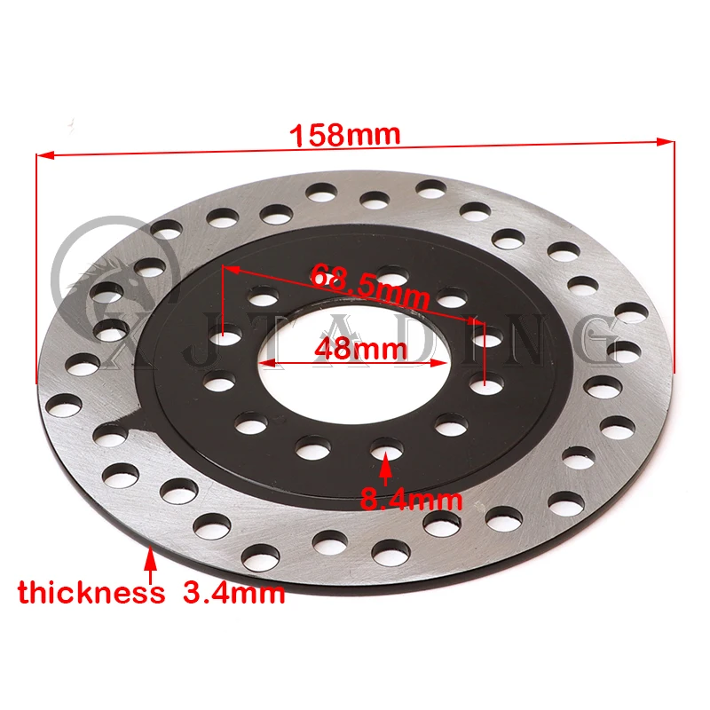 Eje trasero completo de 100/85/65/60cm, buje de 78MM x 3 tachuelas con freno de disco hidráulico, Piñón 37T para Go Karts ATV Quad Dirt Bike parts - imagen 5