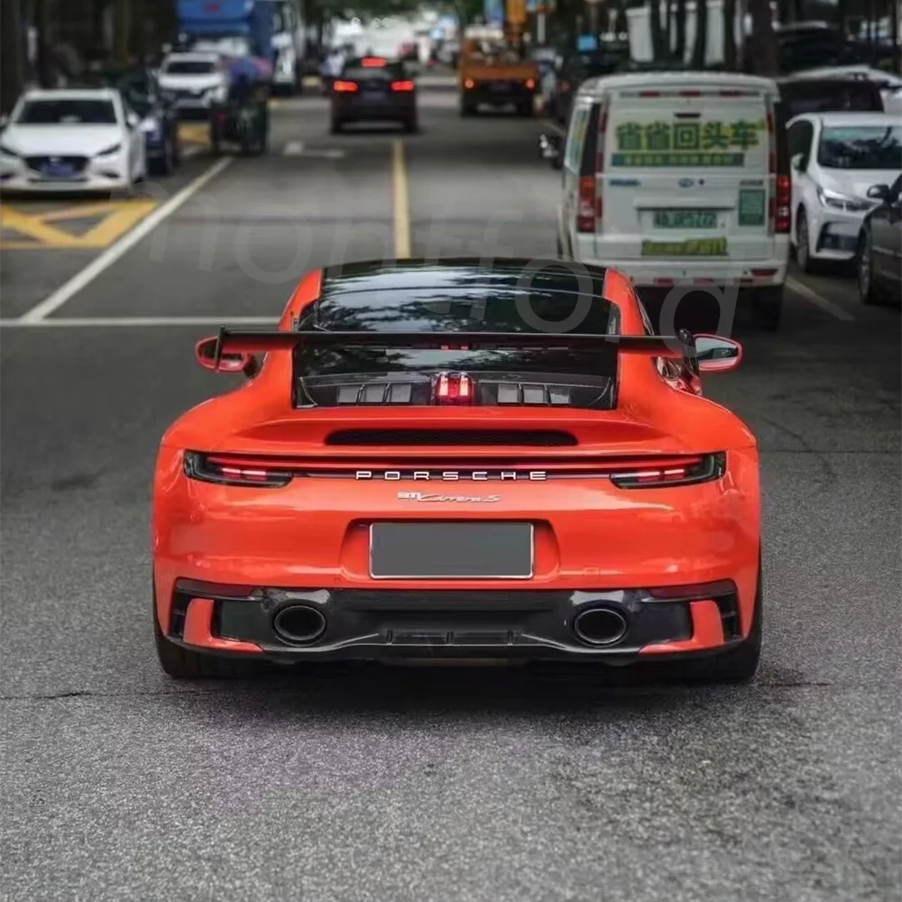 Alerón trasero fibra de carbono GT3 para Porsche 911 992 Carrera - imagen 3