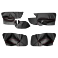 4pcs Black-red line