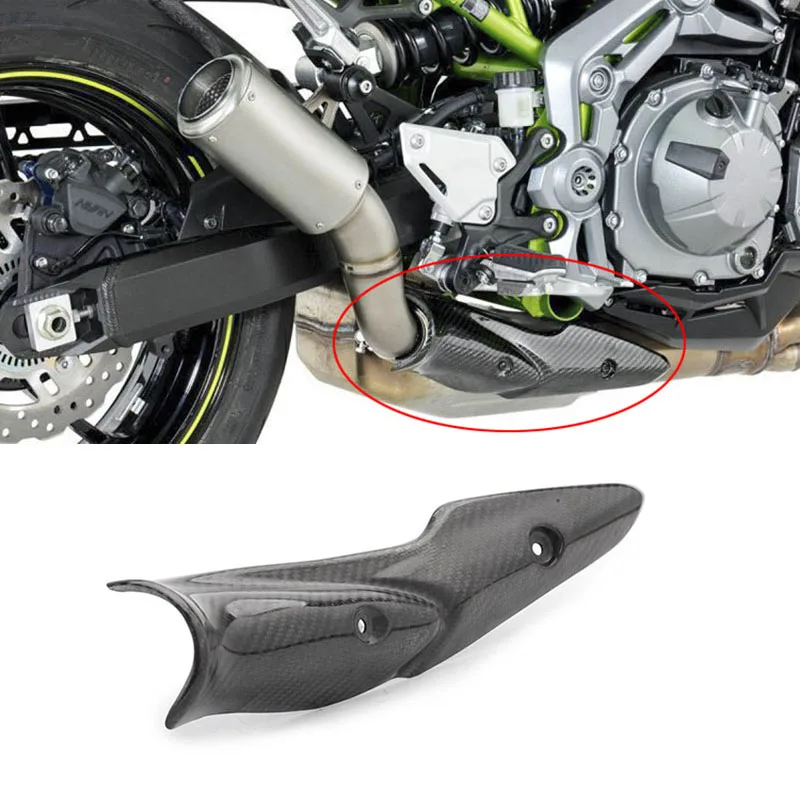 Tubo enlace medio escape térmica fibra carbono Kawasaki Z900 Ninja 900 - imagen 2