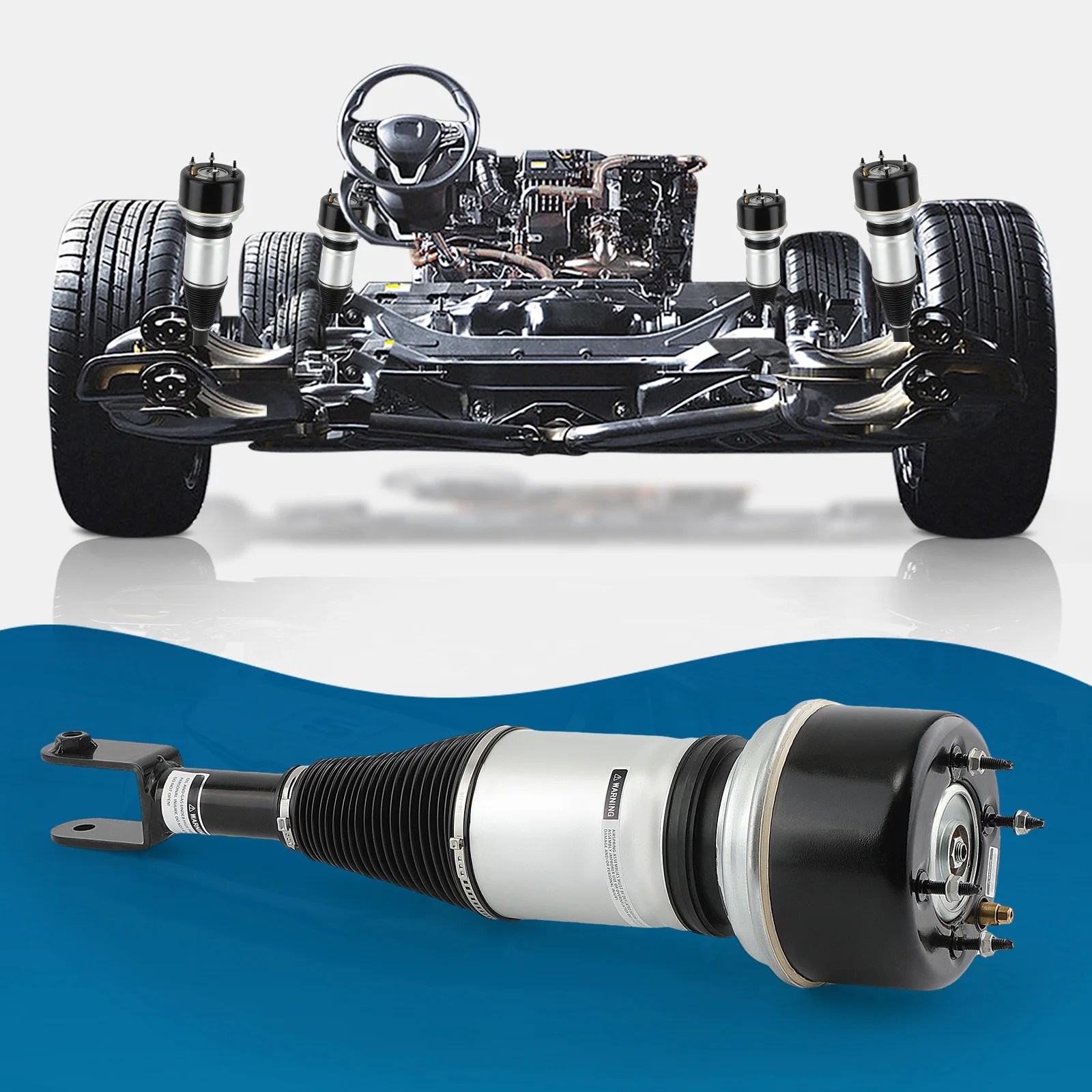 Puntal de suspensión neumática para Jaguar XJ-Series X358 XJR C2C41352 para XJR X350 X358 Berlina 6 2,7 D 2003-2009 C2C41349 C2C41339