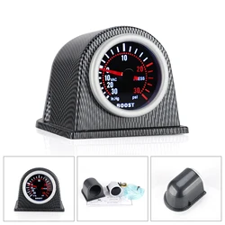 Manómetro turbo 52 mm 0-30 PSI universal, esfera fibra de carbono