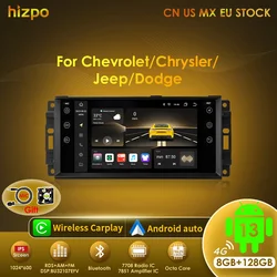 Autoradio Android Hizpo 7″ Jeep Cherokee Wrangler 4G Carplay