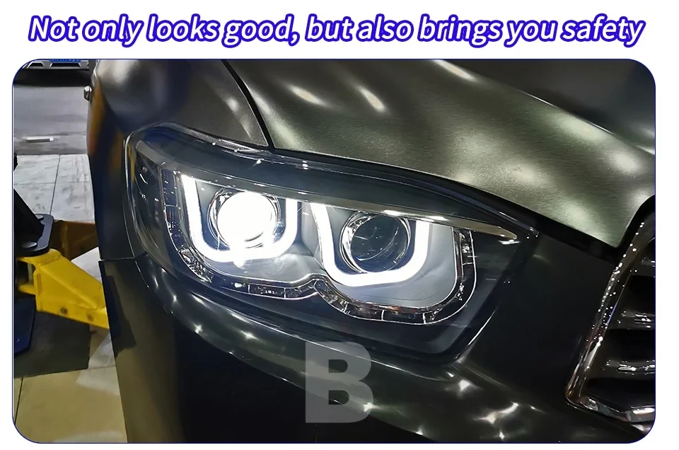 Conjunto de faros delanteros para instalación en Toyota Highlander Kluger 2009-2011