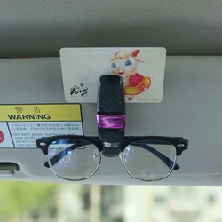 Portagafas para parasol del coche, clip universal multifunción
