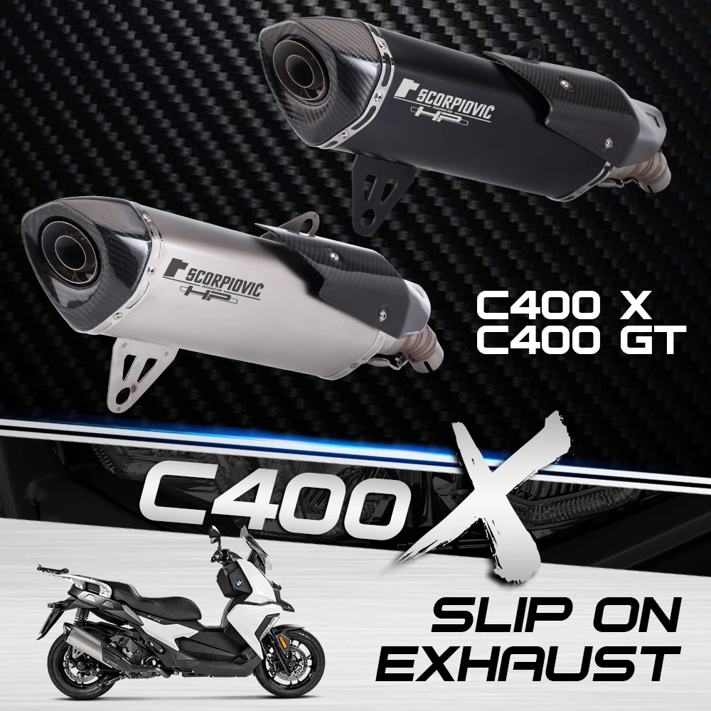 Escape deportivo GP fibra carbono para BMW C400X C400GT 2018-2020 - imagen 2