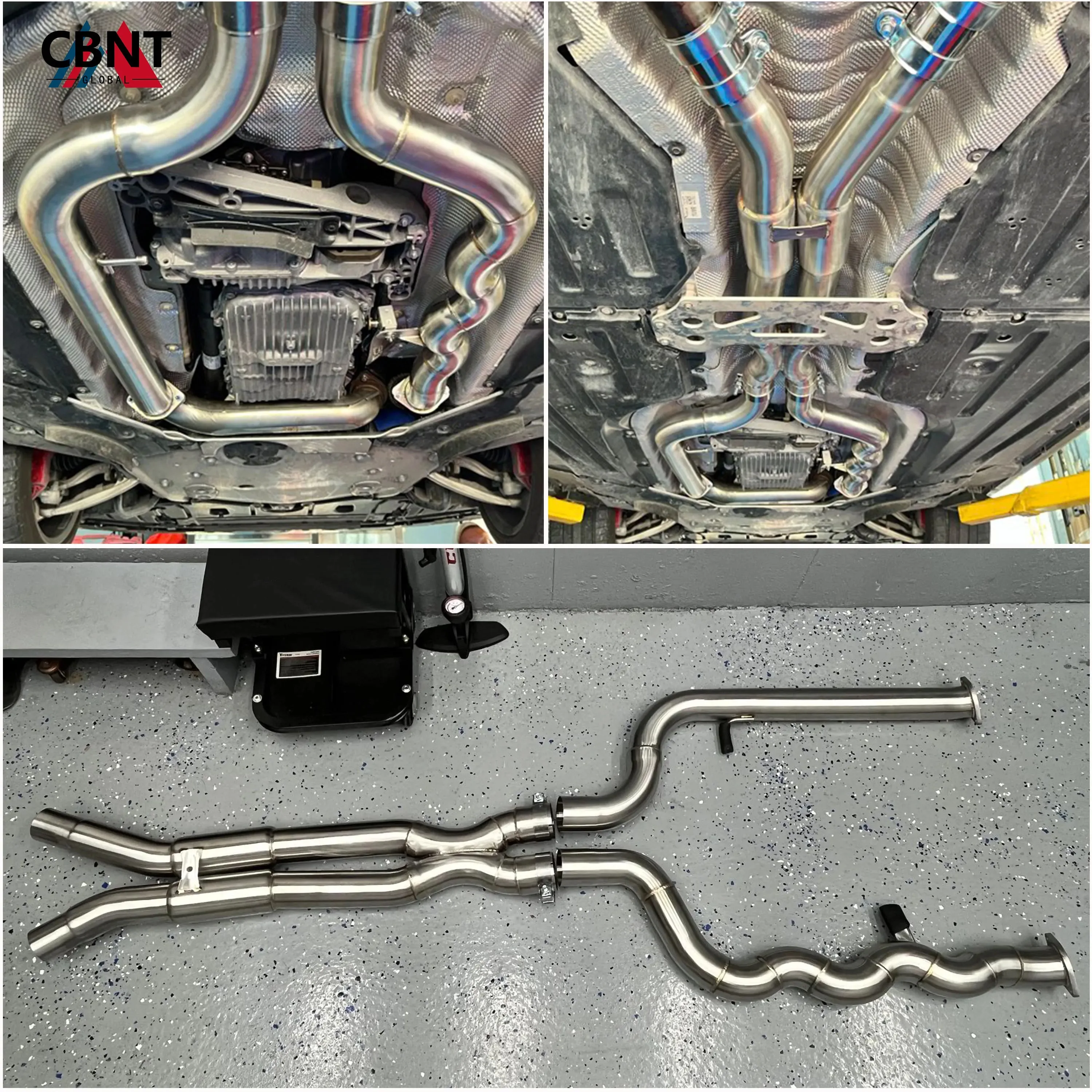 Tubo central escape CBNT acero inoxidable BMW M3 G80 M4 G82 M2 G87 S58