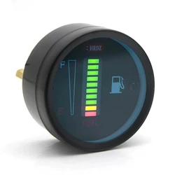 Indicador nivel combustible LED 52mm 12V-24V aluminio