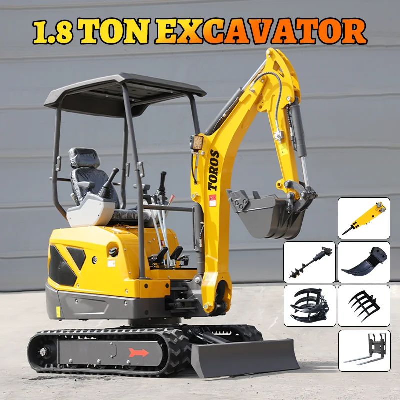 Miniexcavadora china, mini excavadora, 1 tonelada, 2 toneladas, a la venta, miniexcavadora personalizada, excavadora de jardín