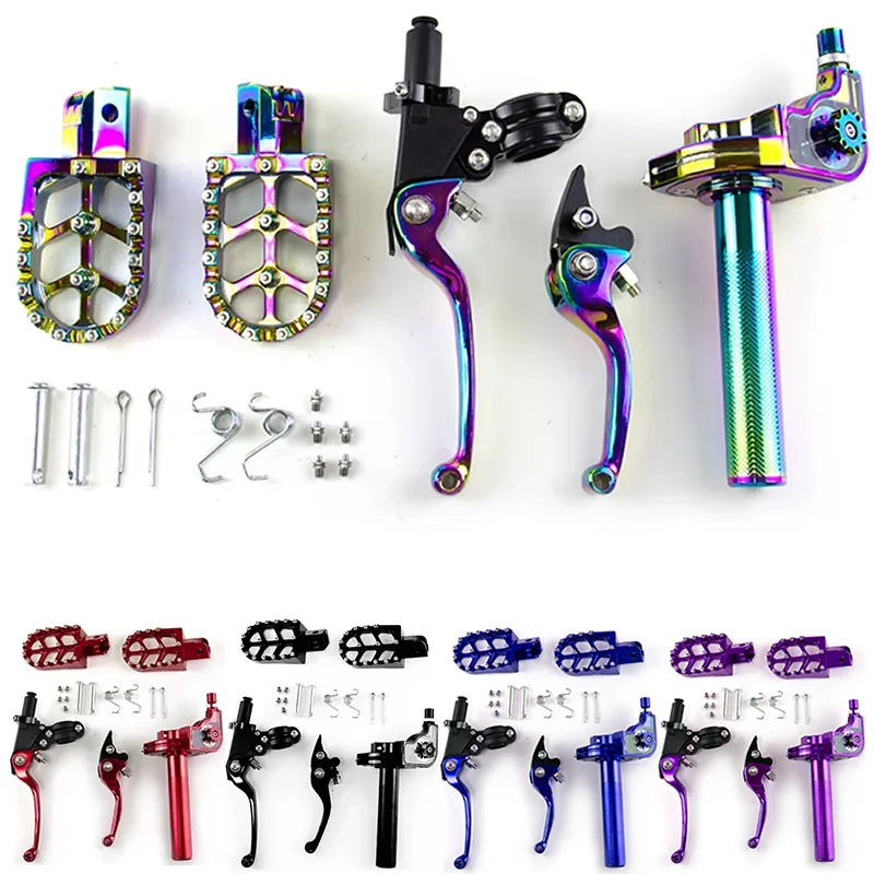 Puños de acelerador giratorio para moto y pit bike, manillar de 22 mm