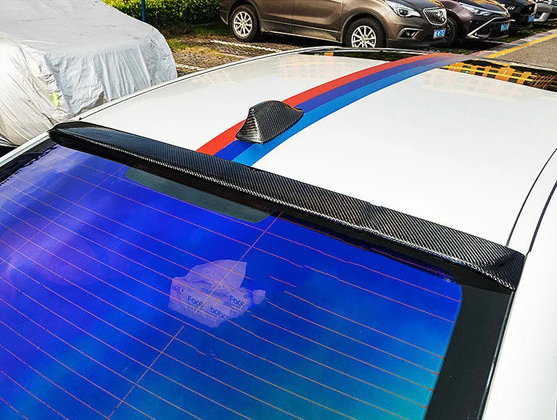 Alerón de techo negro con acabado carbono para BMW Serie 5