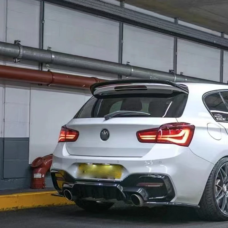 Piezas de modificación deportiva negra de carbono para BMW Serie F20