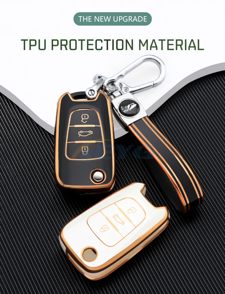 Detalle de la funda protectora para mando de coche