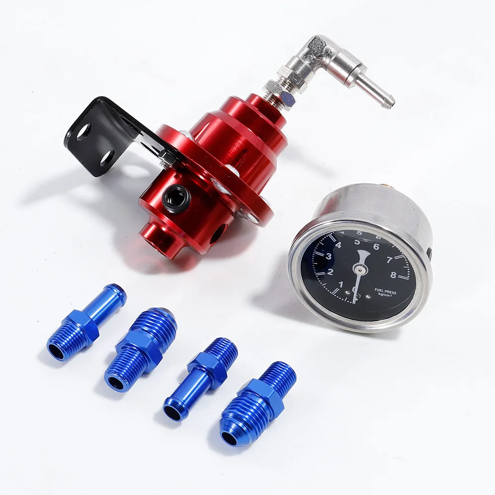 Regulador de presión de combustible universal ajustable con manómetro - imagen 3