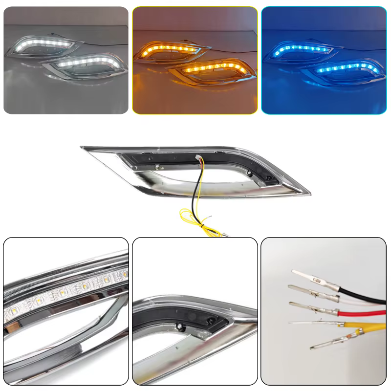 Luces LED DRL dinámicas para antiniebla Hyundai Sonata I45 2011-2014 - imagen 3