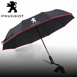 Paraguas coche plegable automatico a prueba de viento - Peugeot