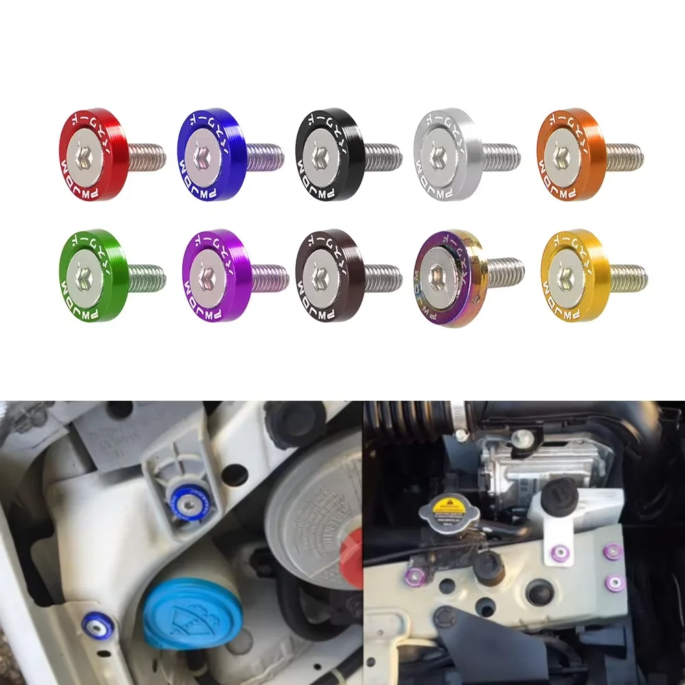 Tornillos cóncavos M6 JDM aluminio – Sujetadores hexagonales Honda - imagen 3