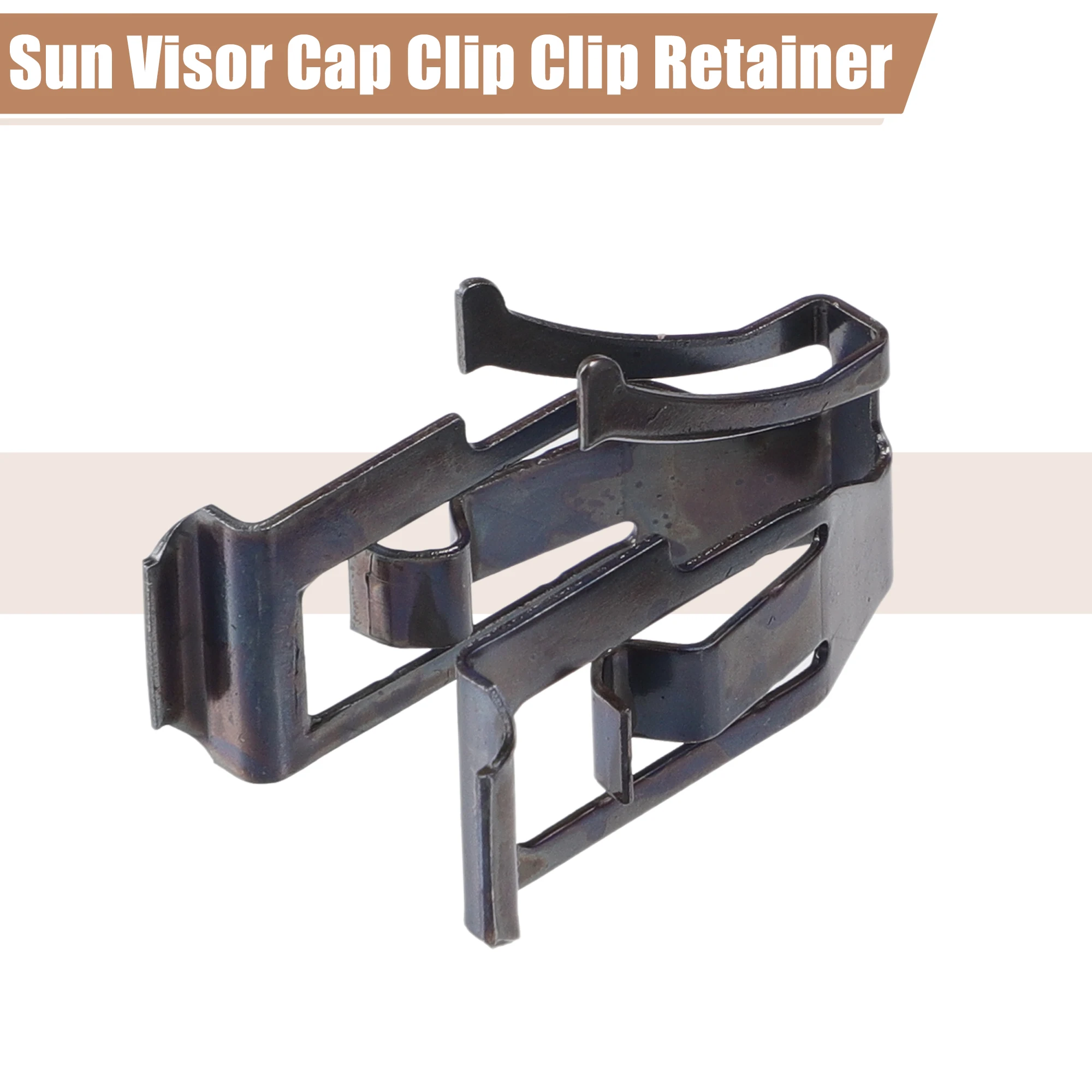 UXCELL 2 uds tapa de visera de hierro negro Clip retenedor No.74336-52010 para Toyota Land Cruiser Camry Yaris Corolla para Lexus - imagen 5