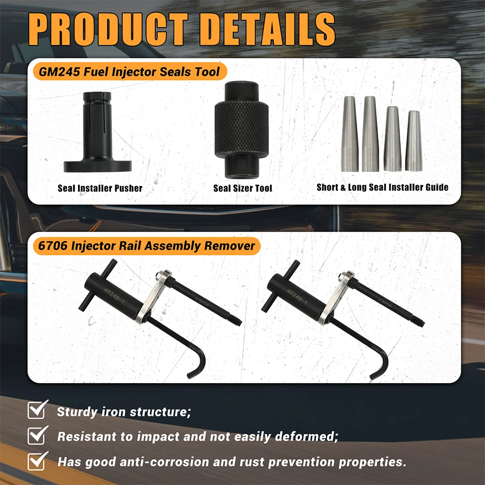 Kit herramientas removedor inyector combustible Buick Verano 2012-2014 - imagen 2