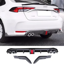 Toyota Corolla 2019-2023 Difusor trasero negro brillante Sedan