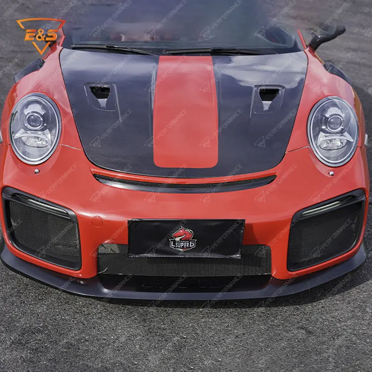 Capó fibra carbono Porsche 911 – estilo sport tuning - imagen 3