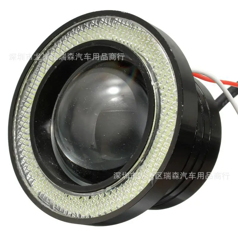 Faros antiniebla LED COB Angel Eye para coche con luz diurna - imagen 3