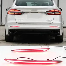 DRL LED para Ford Mondeo Fusion 2013-2018 luz LED para parachoques trasero lámpara antiniebla con frenado luz trasera de conducción lámpara de marcha atrás