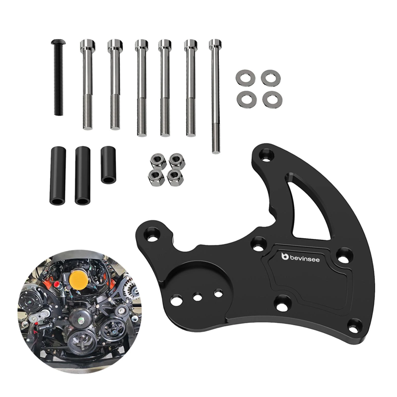 Soporte de compresor R4 alto para motores LS1, LS2, LS3 y LS6 GM