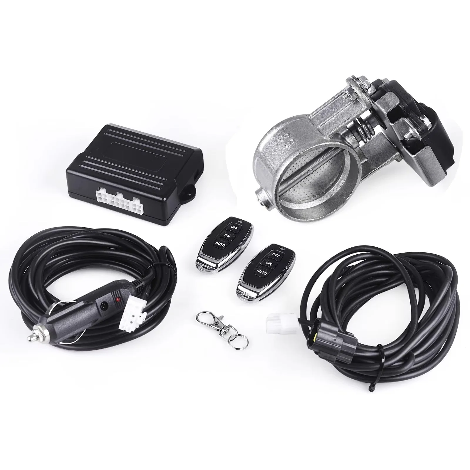 Kit válvula electrónica escape universal multiángulo con mando remoto