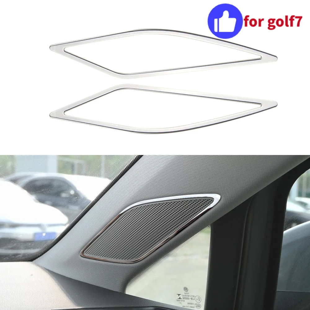 Embellecedor A-pilar marco escape aire acero inoxidable VW Golf 7 GTI - imagen 3