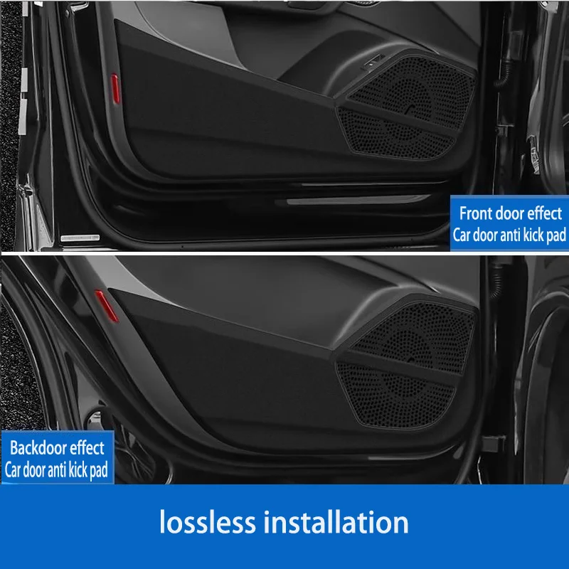 4 Uds. Adecuado para Audi A6l protección de puerta de coche almohadilla de protección de puerta pegatina accesorios interiores - imagen 2